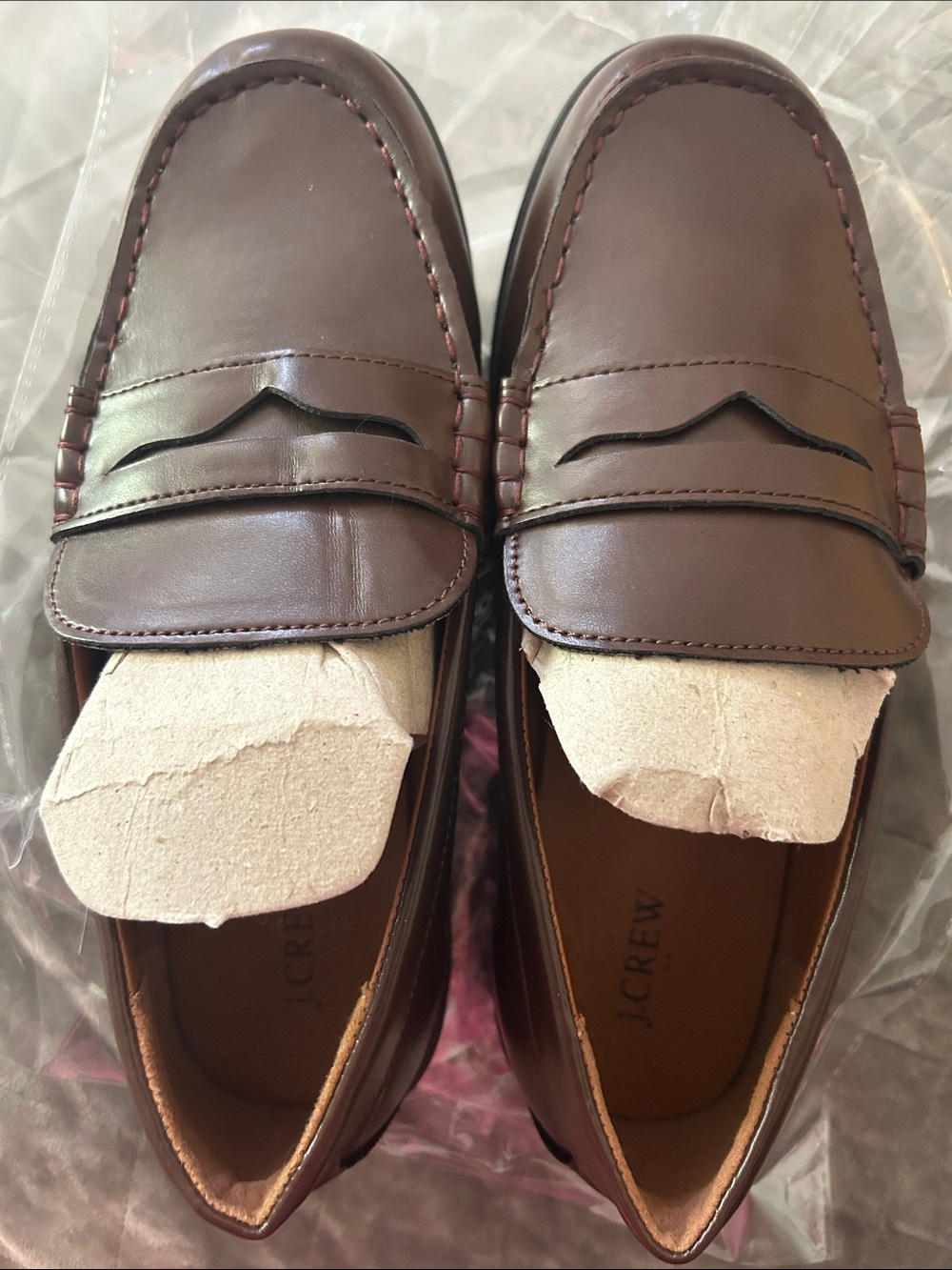 J. Crew Brown Leather Penny Loafers
Women’s 6.5 (men’s 5) .